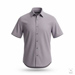 Travis Mathew Men's Short Sleeve Button-Down Shirt - Light Lavender